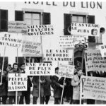 Montfaucon Manifestation Contre Le Projet De Place D'Armes 1962 Affiche Naissance D'Un Canton 500x700cm 03